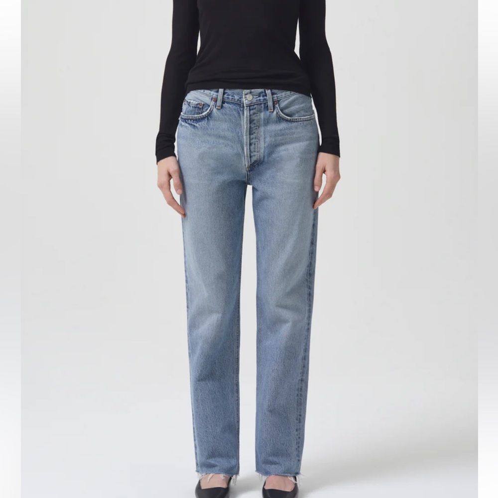 Agolde  Lana Straight Leg Button Front Jeans in Sway |Size 29